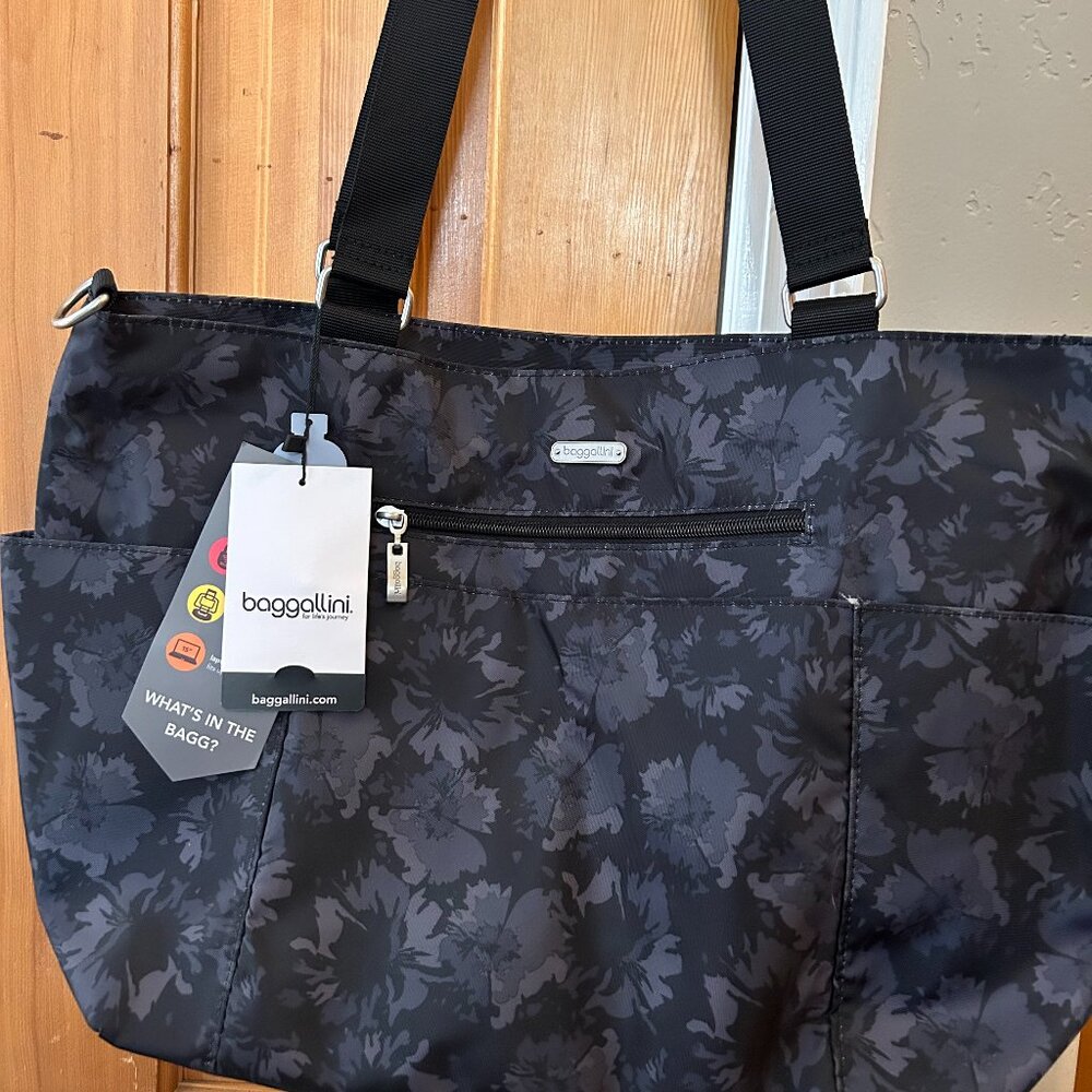 Baggallinni Tote / Computer Bag - Black/Gray